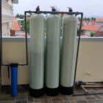 Máy lọc tổng 3 cột lọc cho gia đình - có máy bơm tăng áp