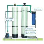Máy lọc tổng 2 cột lọc cho gia đình - có máy bơm tăng áp